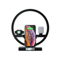 4-in-1 Smart Bedside Lamp: Fast Wireless Charger, Phone Stand & Night Light