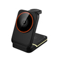 Black phone mount with a red accent on a white background