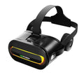 "Vepark black VR headset with adjustable head strap and modern sleek finish, professional product photography for virtual reality gear."
