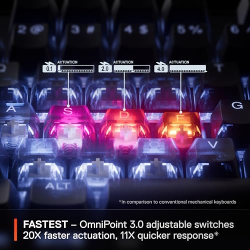 teelSeries Apex Pro TKL Gen 3 - OmniPoint 3.0 HyperMagnetic Gaming Keyboard