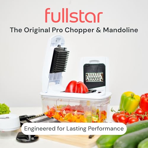 Fullstar XL 6-in-1 Vegetable Chopper & Mandoline Slicer – Professional Food Dicer