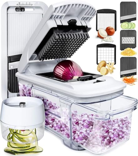 Fullstar XL 6-in-1 Vegetable Chopper & Mandoline Slicer – Professional Food Dicer