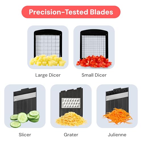 Fullstar XL 6-in-1 Vegetable Chopper & Mandoline Slicer – Professional Food Dicer