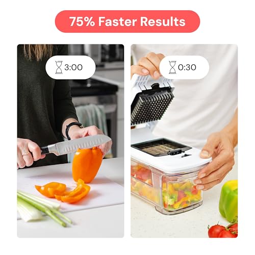 Fullstar XL 6-in-1 Vegetable Chopper & Mandoline Slicer – Professional Food Dicer