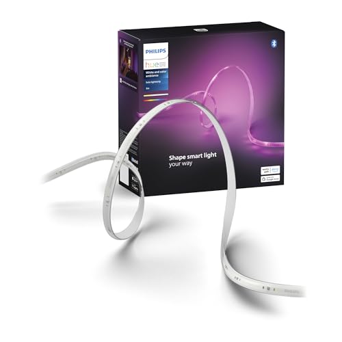 Philips Hue Solo Smart RGB LED Lightstrip (10 Ft) – Alexa & Google Home Compatible