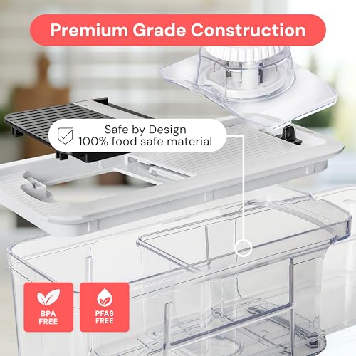 Fullstar XL 6-in-1 Vegetable Chopper & Mandoline Slicer – Professional Food Dicer